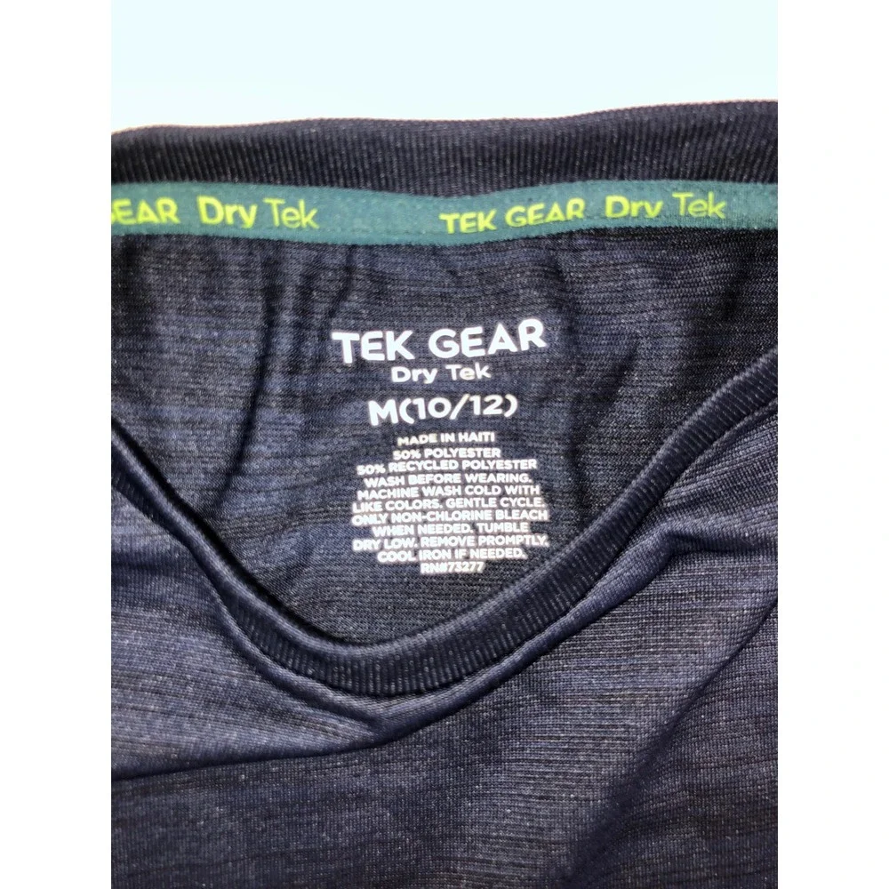 Boys Tek Gear Dry Tek Shirt and Gymboree Striped Board Shorts Swim Set Navy Blue